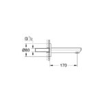 Dimensional Drawing For 13261000 By GROHE - MakramStores