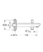 Dimensional Drawing For 13390000 By GROHE - MakramStores