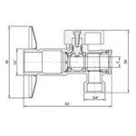 Dimensional Drawing For 309505 By GENEBRE - MakramStores