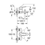 Dimensional Drawing For 3282000A By GROHE - MakramStores