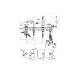 وش خلاط جروهي بانيو 4فتحة أليور 19316001 كروم