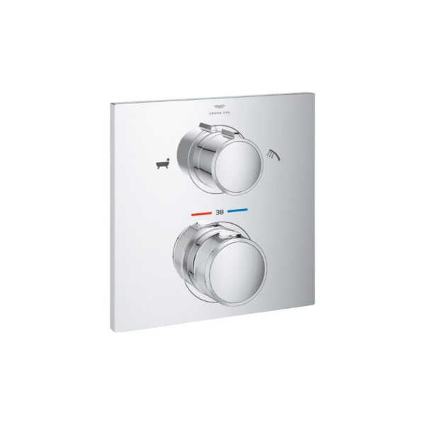 وش خلاط جروهي شاور 2مخرج أليور كروم 19446002 ثرموستات