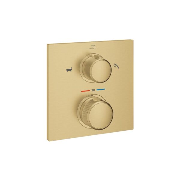 وش خلاط جروهي شاور 2مخرج أليور 19446GN2 ثرموستات ذهبي مط