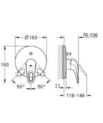 Dimensional Drawing For 19506LS3 By GROHE – MakramStores
