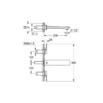 وش خلاط جروهي حوض دفن 3فتحة أليور 20193002 كروم 