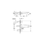 وش خلاط جروهي حوض دفن 3 فتحة أليور 16سم بريليانت كروم 20346000