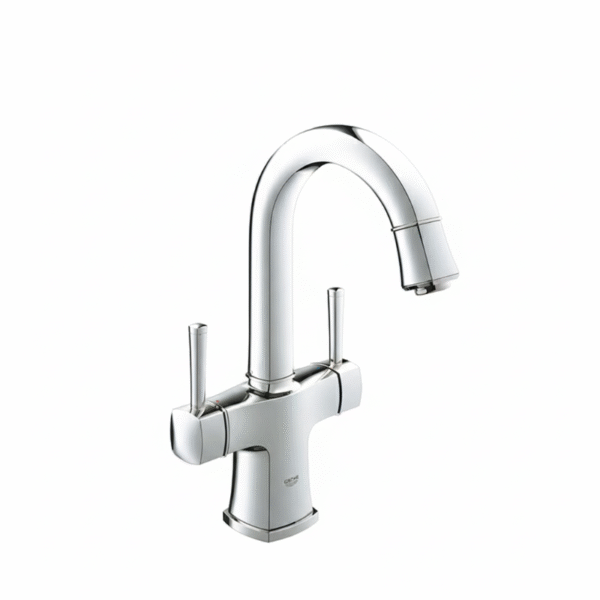 خلاط حوض لارج قابل للدوران 2 مقبض جرانديرا كروم من جروهي 21107000