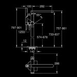 وش خلاط جروهي بانيو أرضي بلس كروم 23846003