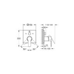 وش خلاط جروهي شاور 3مخرج أليور كروم 29176001