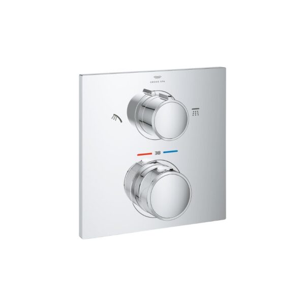 وش خلاط شاور جروهي 2مخرج أليور 29181002 ثرموستات كروم