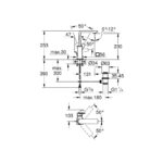 خلاط حوض اكس لارج أليور كروم من جروهي (32146001) - Image 2