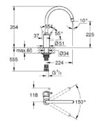 grohe-concetto-kitchen-mixer-32661003-chrome