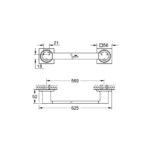 فواطة جروهي طولية أليور كروم 40341001