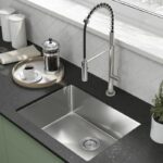 حوض مطبخ هاندميد 55*41سم 5541 شفة فلات استانلس من ألفا - Image 3