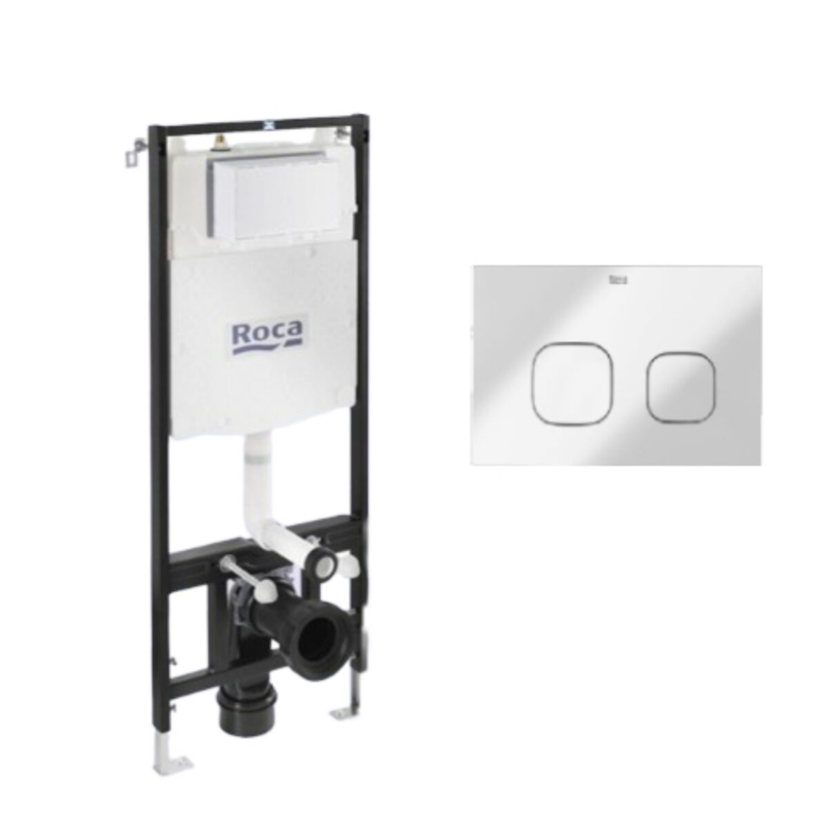 خزان دفن شاسيه كامل بالوش المزودج A89P460020 كروم من روكا - Image 1