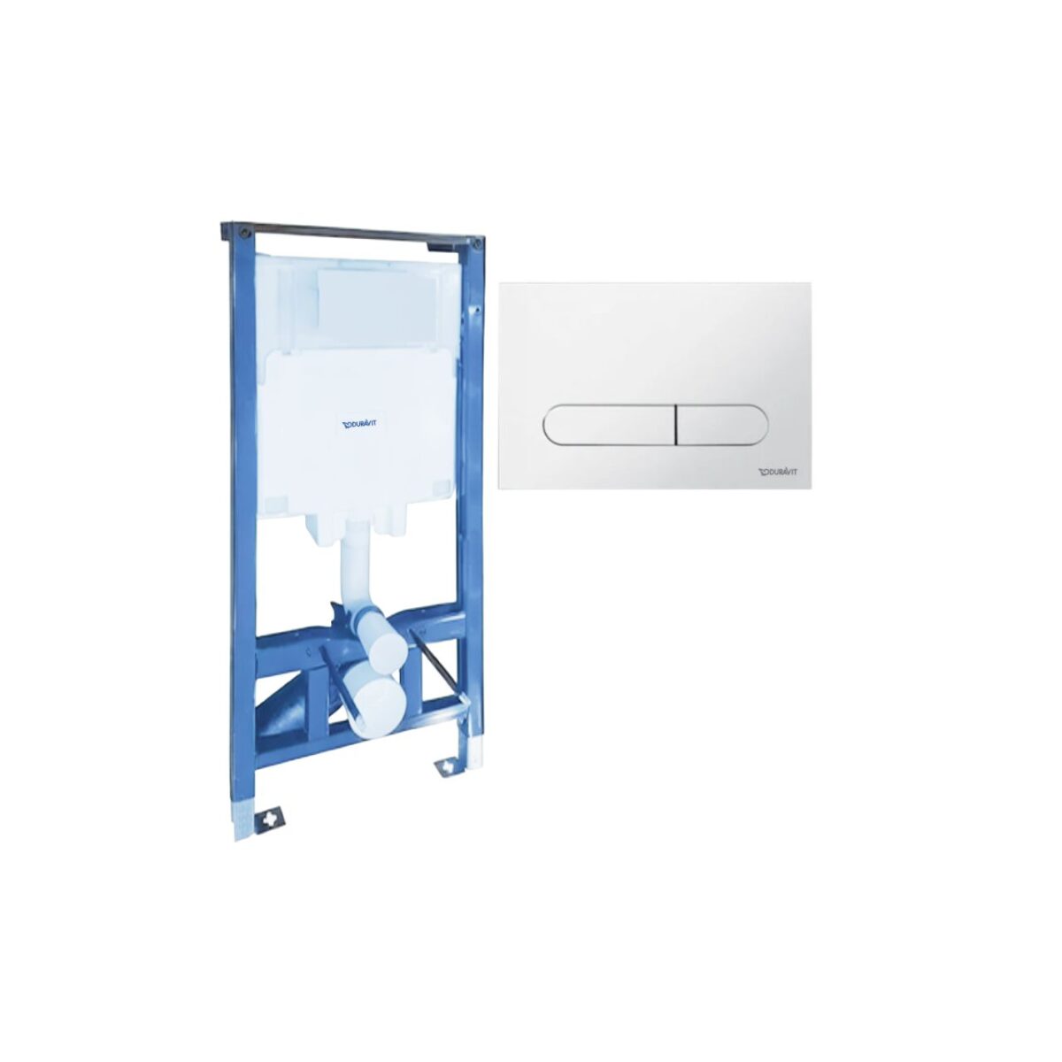 خزان دفن شاسيه كامل بالوش المزودج بيتا100 أبيض من ديورافيت - Image 1