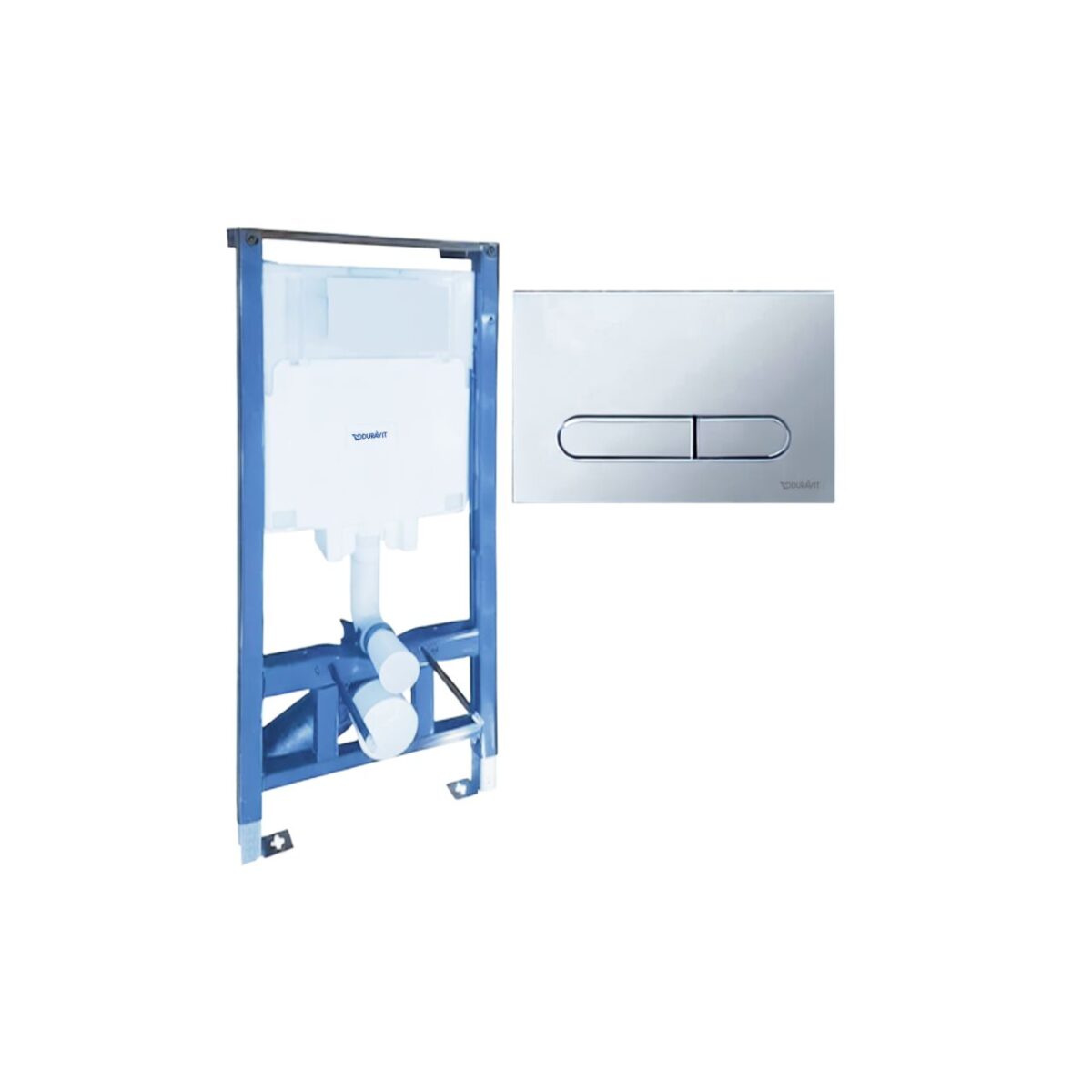 خزان دفن شاسيه كامل بالوش المزودج بيتا100 كروم من ديورافيت - Image 1