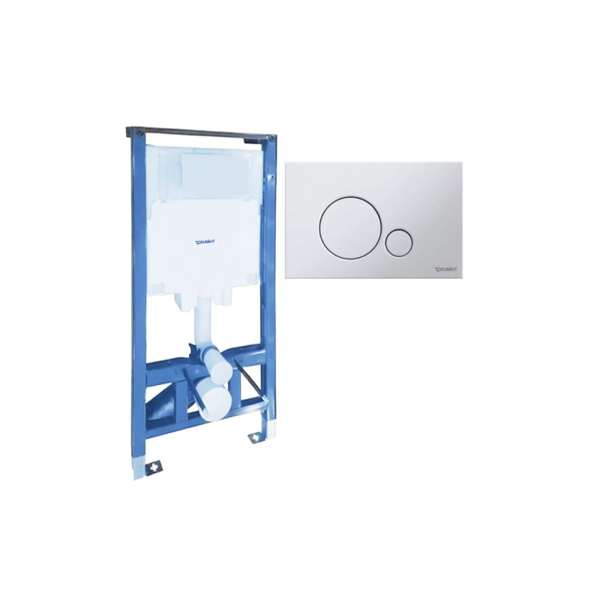 خزان دفن شاسيه كامل بالوش المزودج بيتا120 كروم مط من ديورافيت - Image 1