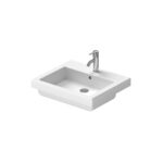 حوض ديورافيت فيرو 0315500000 أبيض 50سم ساقط رخامة أو لوحدة موبيليا