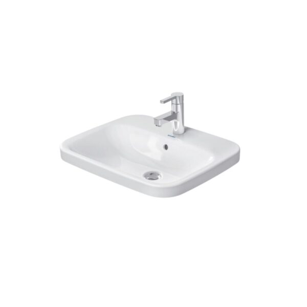 حوض ديورافيت ديوراستايل 0374560000 أبيض 56سم ساقط رخامة