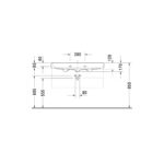 حوض 100سم لوحدة موبيليا هابي داي2 أبيض من ديورافيت - Image 3