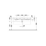 حوض 120سم لوحدة موبيليا هابي داي2 أبيض من ديورافيت - Image 3