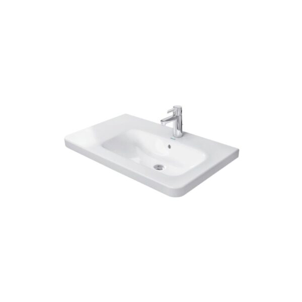 حوض ديورافيت ديوراستايل 2326800000 أبيض 80سم لوحدة موبيليا حوض يمين