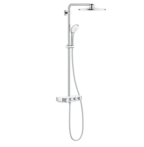 شاور سيستم بالخلاط 2نظام سرعات يوفوريا سمارت كونترول كروم*أبيض من جروهي (26507LS0)