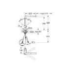 خلاط مطبخ قابل للسحب مينتا كروم من جروهي (32168000-30274000)