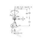 خلاط مطبخ قابل للسحب مينتا سوبر ستيل من جروهي (32168DC0-30274DC0)