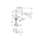 خلاط مطبخ قابل للسحب 2سرعة مينتا سوبر ستيل من جروهي (32321DC2)