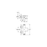 خلاط بانيو ثرموستات جروثيرم2000 كروم من جروهي (34174001) - Image 2