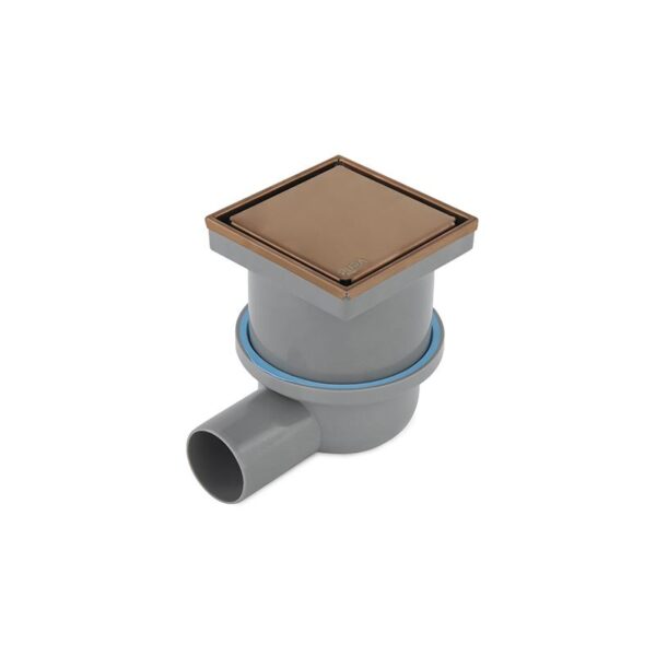 بيبه شاور بالوش 10سم DL-06-10RGH تصريف أفقي روز جولد مط من بيورا