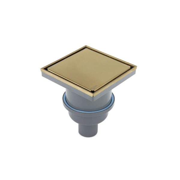 بيبه حمام بالوش 15سم DL-06-15GV تصريف رأسي ذهبي مط من بيورا