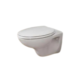 مرحاض معلق بالدش و السديلي البلاستيك ثقيل سبيس أبيض من ايديال ستاندر