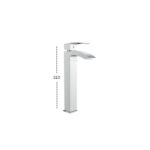 خلاط حوض لارج بالطابق سنترينو ذهبي لامع من جواد - Image 2