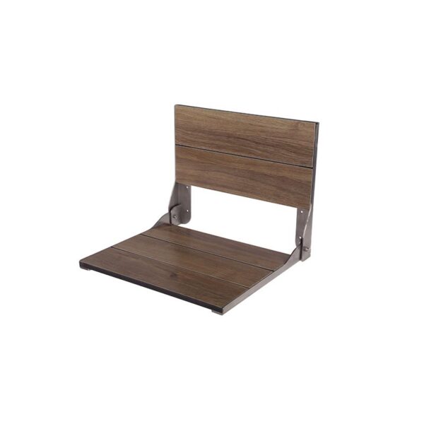 كرسي شاور قابل للطي 40سم كومفورت بني غامق من بيورا