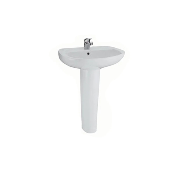 حوض 62سم بالعامود الطويل صوفيا أبيض من ايديال ستاندر