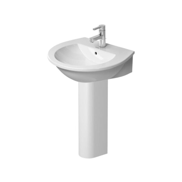 حوض ديورافيت دارلينج نيو 55سم أبيض بالعامود الطويل