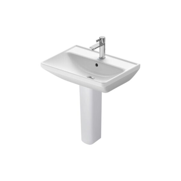 حوض ديورافيت 60سم بالعامود