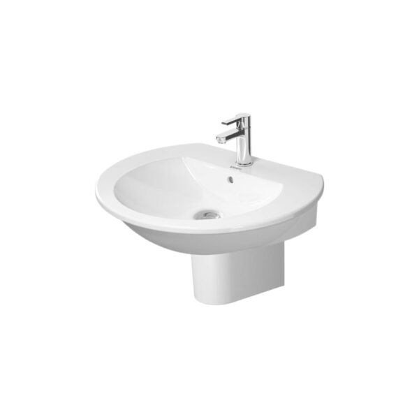 حوض ديورافيت 65سم بالعامود المعلق