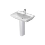 حوض ديورافيت 65سم بالعامود