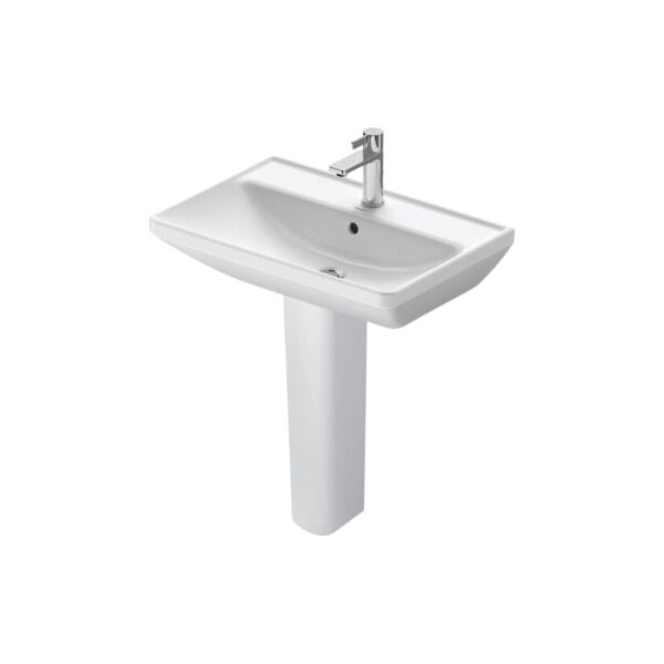 حوض ديورافيت 65سم بالعامود