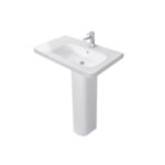 حوض ديورافيت يمين ديوراستايل أبيض