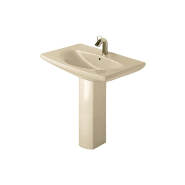 حوض ديورافيت كارو برجامون 70سم بالعامود الطويل