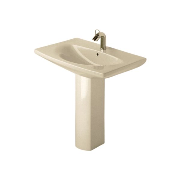 حوض ديورافيت كارو برجامون 90سم بالعامود الطويل