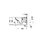 مرحاض معلق كومبي بالدش و السديلي سوفت كلوز و الشاسيه نمبر وان أبيض من ديورافيت - Image 4