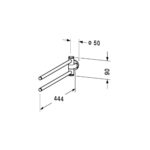 فواطة 2عامود دي كود كروم من ديورافيت - Image 2