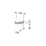 حامل بالصبانة يمين دي كود أبيض مسنفر*كروم من ديورافيت - Image 2