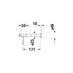 رف بشكير دي كود كروم من ديورافيت - Image 4